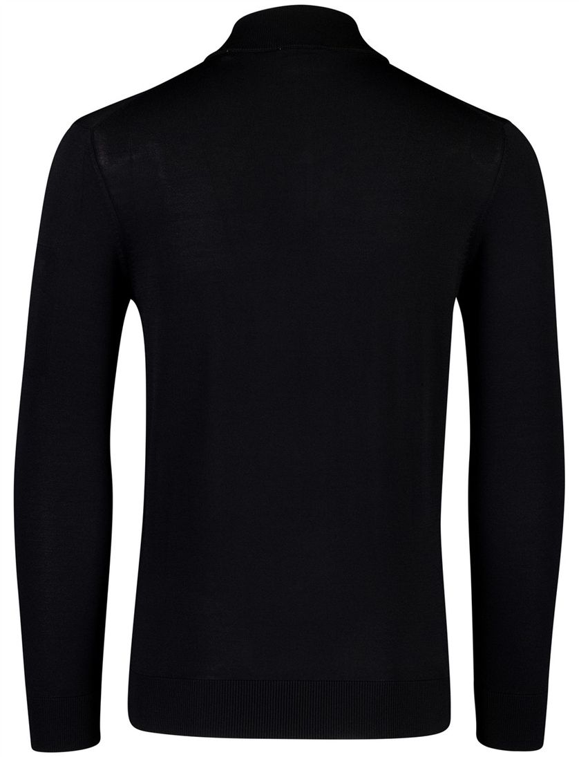 Trui Born With Appetite half zip zwart