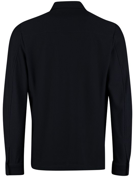 Born with appetite overshirt donkblauw rits