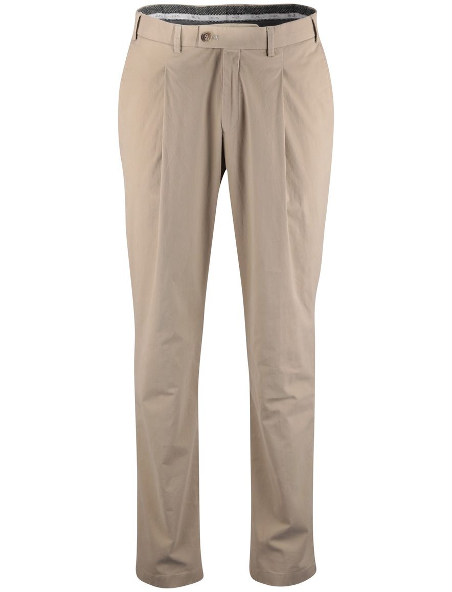 Hiltl pantalon beige effen normale fit