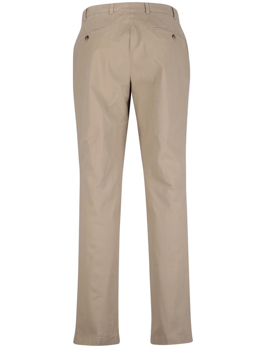 Hiltl pantalon beige effen normale fit
