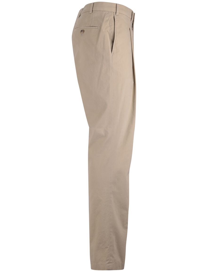 Hiltl pantalon beige effen normale fit