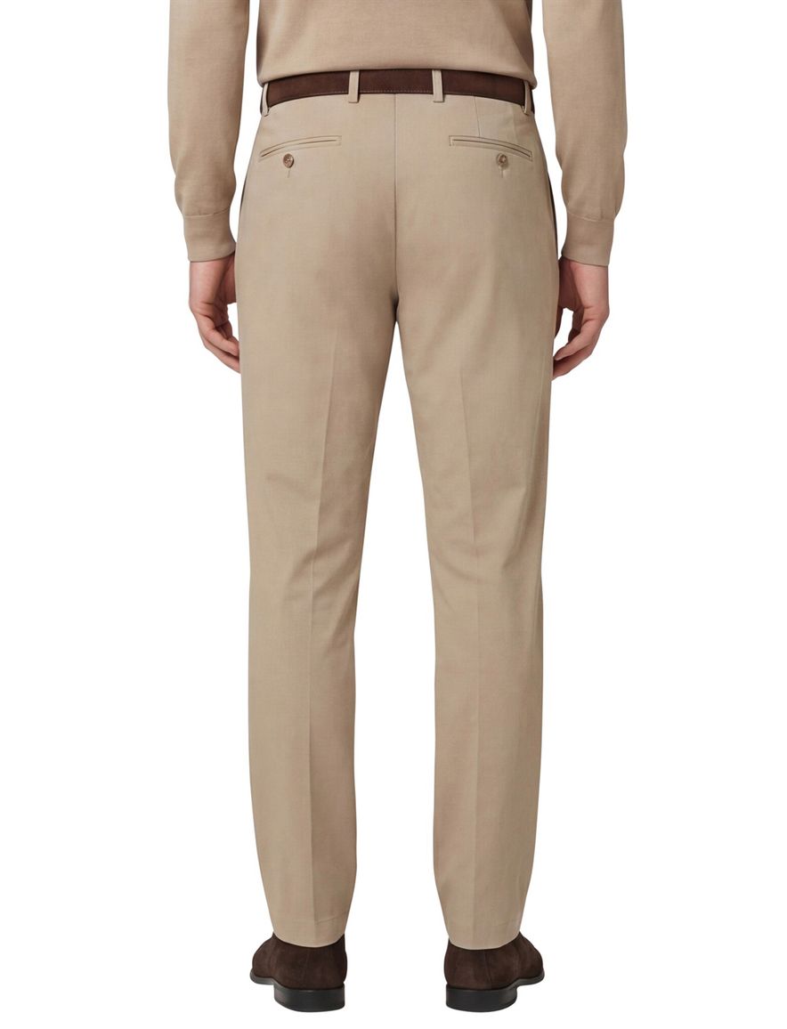Hiltl pantalon beige effen normale fit