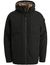 PME Legend Winterjas Zwart Parka kort uitneembare voering