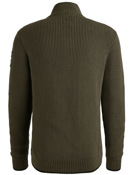 PME Legend half zip trui katoen donkergroen