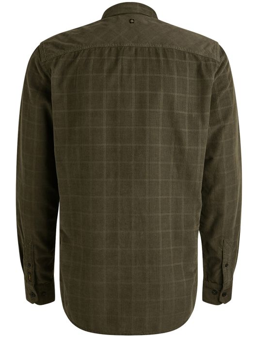 PME legend overshirt groen geruit katoen