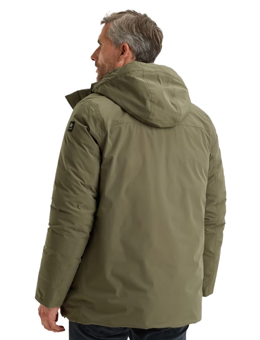 Winterjas Vanguard Donkergroen enkele borstzak