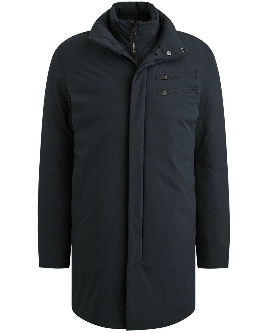 Vanguard Winterjas Donkerblauw dubbele borstzak