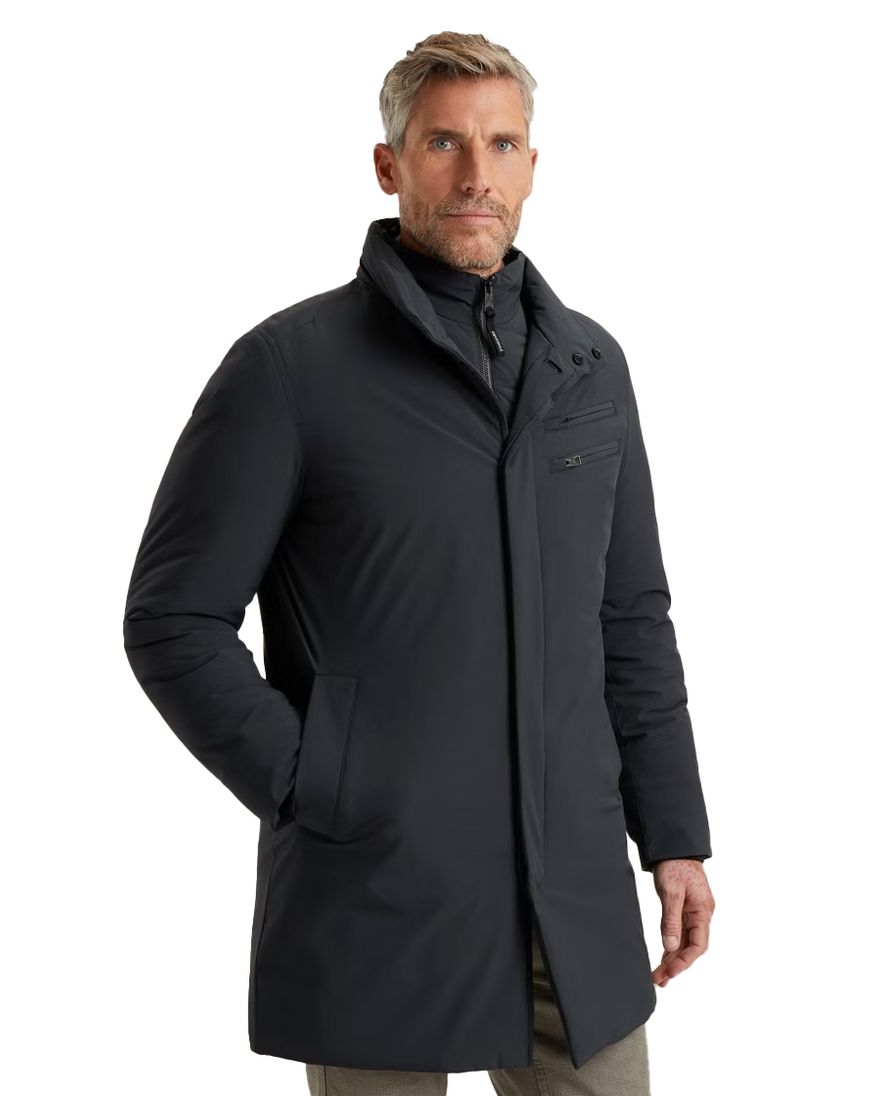 Vanguard Winterjas Donkerblauw dubbele borstzak