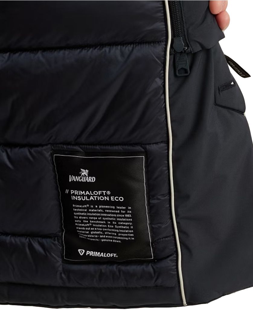 Winterjas Vanguard Donkerblauw dubbele borstzak