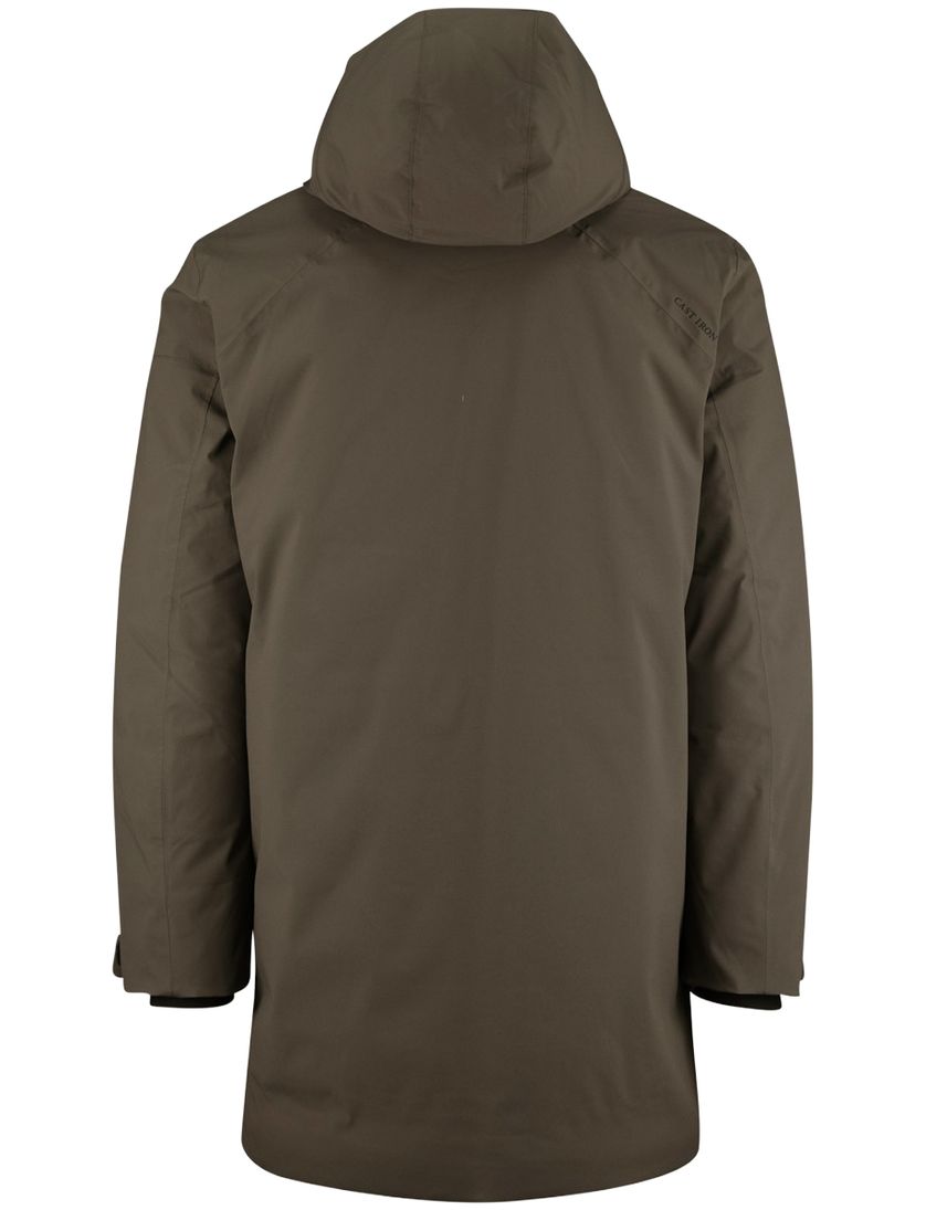 Cast Iron winterjas groen waterdicht capuchon