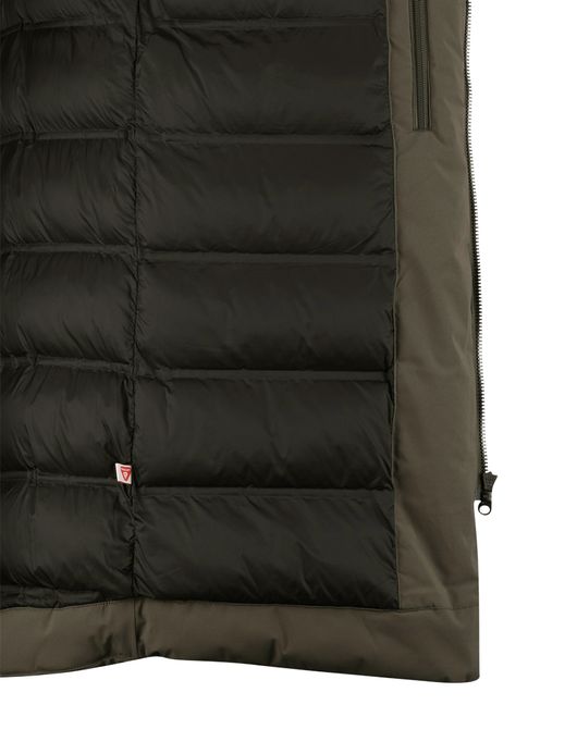 Cast iron winterjas waterdicht groen effen