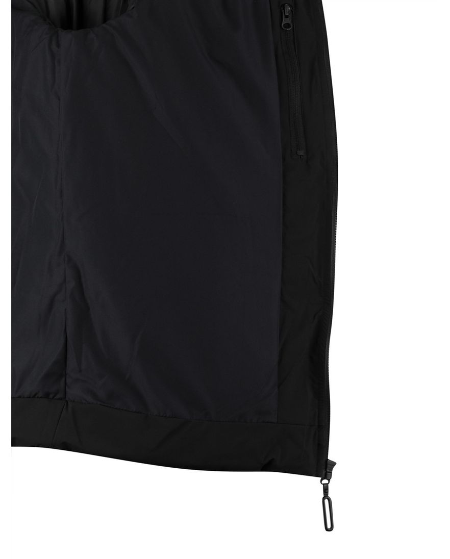 Cast Iron winterjas effen zwart capuchon normale fit