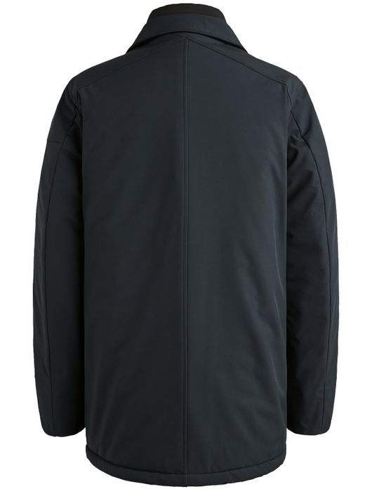 Cast Iron winterjas donkerblauw effen waterdicht normale fit