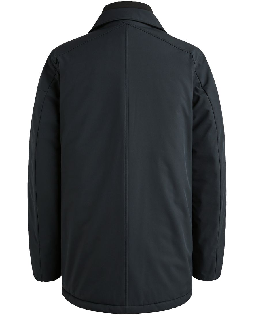 Cast Iron winterjas effen donkerblauw waterdicht normale fit