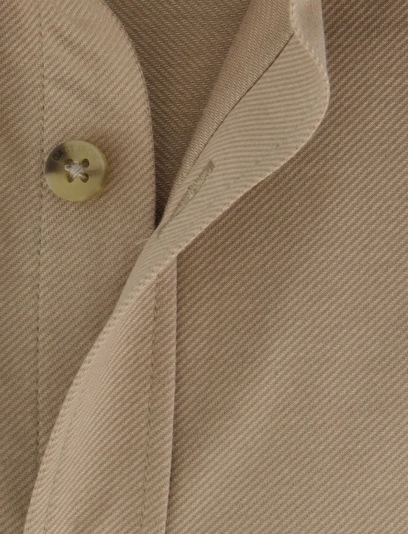 Cast Iron overhemd Twill Jersey beige