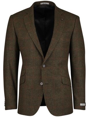 Magee Magee Liffey colbert wol groen effen