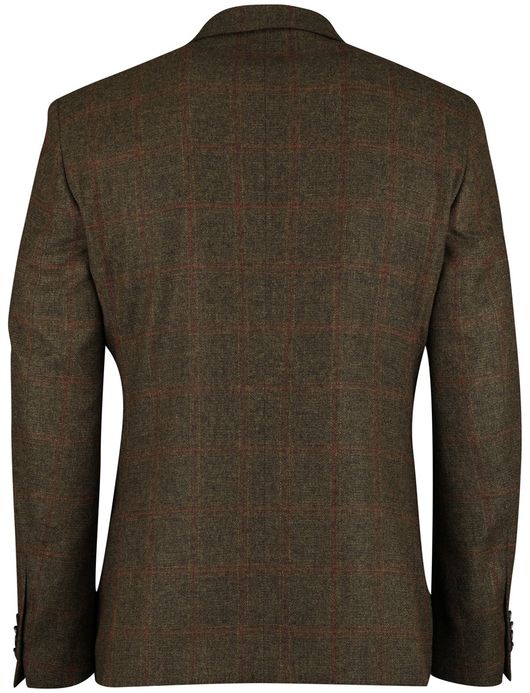 Magee Liffey colbert wol groen effen