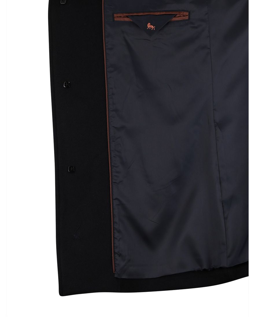 Magee manteljas donkerblauw effen