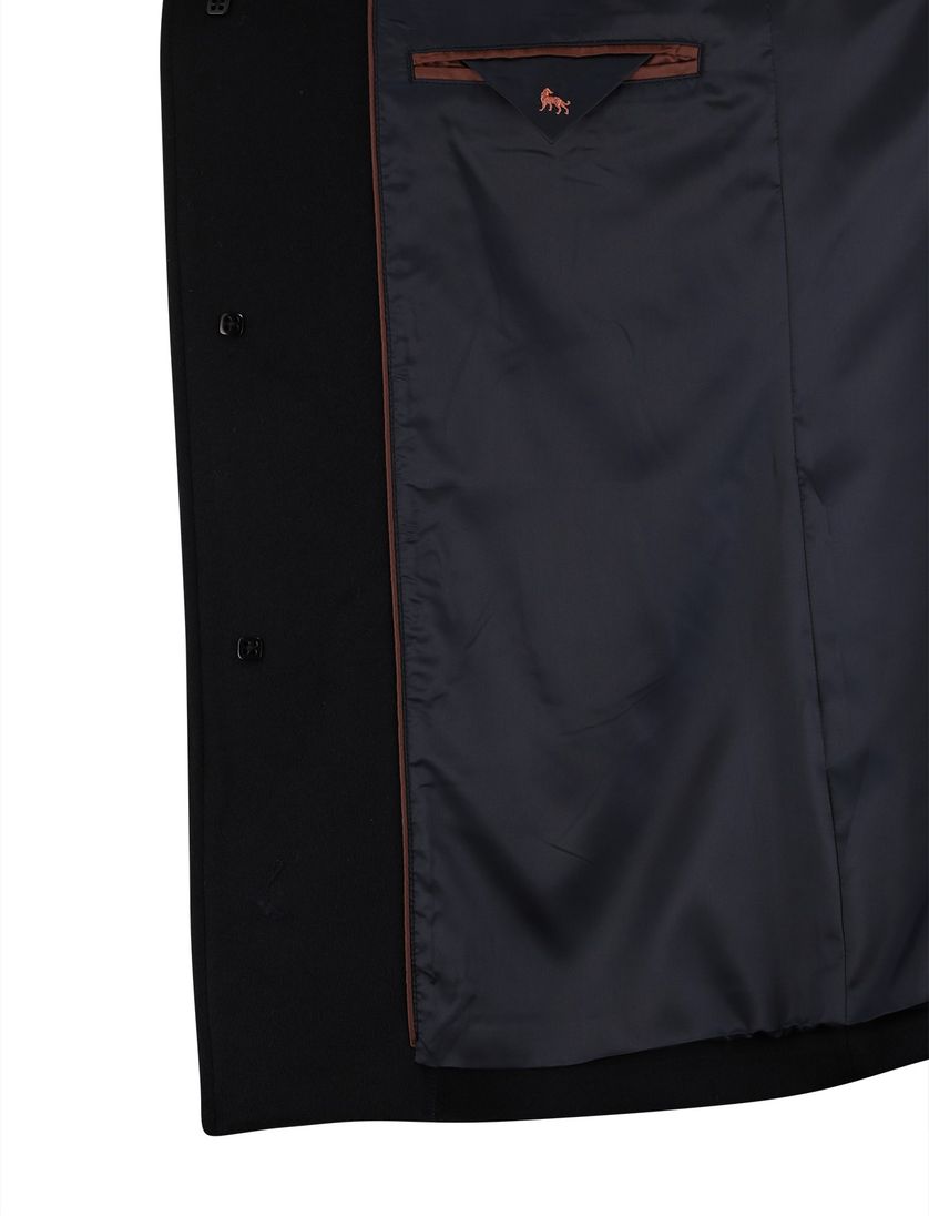 tussenjas Magee donkerblauw effen wol