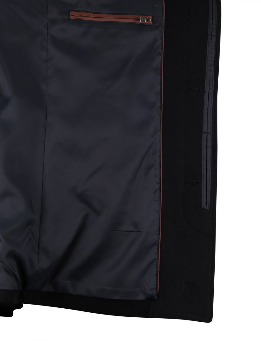 tussenjas Magee donkerblauw effen wol