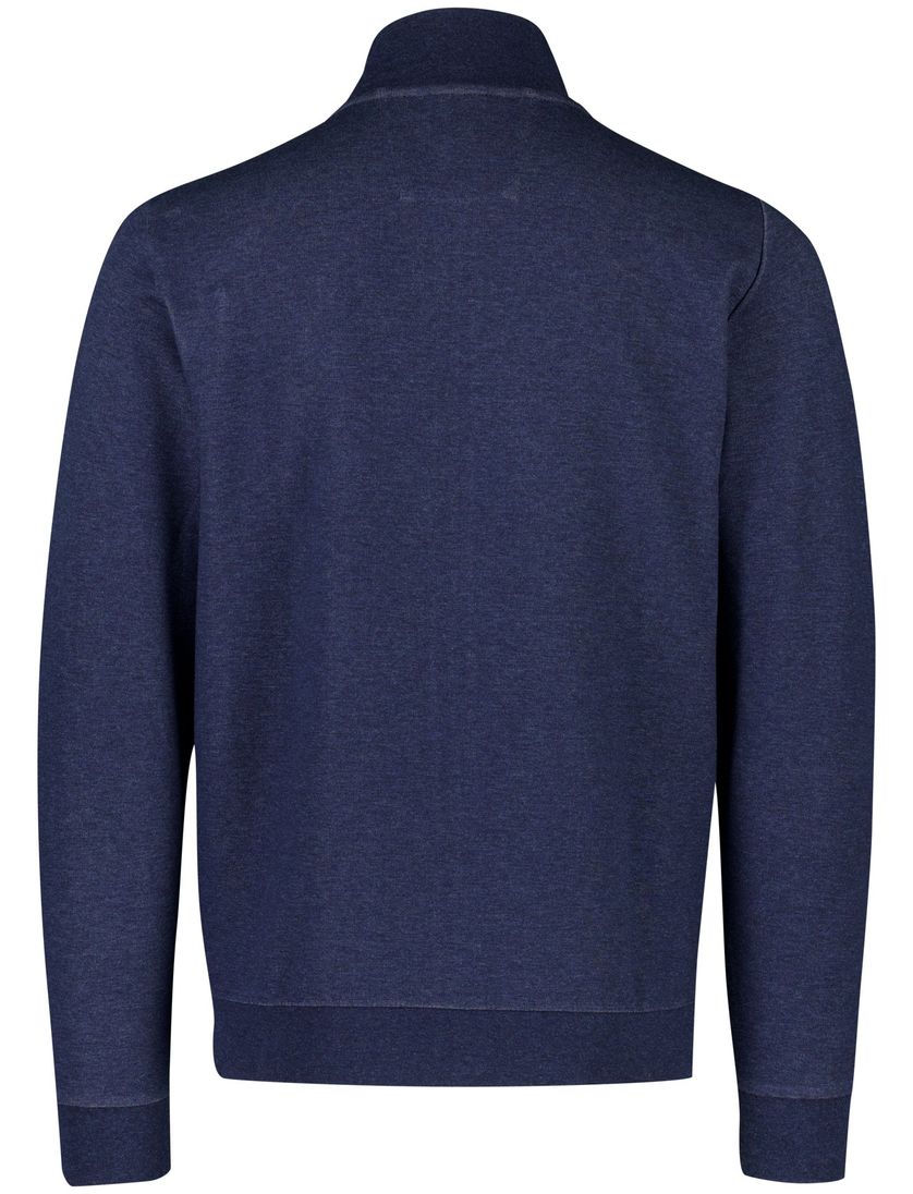 Blauw NZA sweatvest gemeleerd katoen