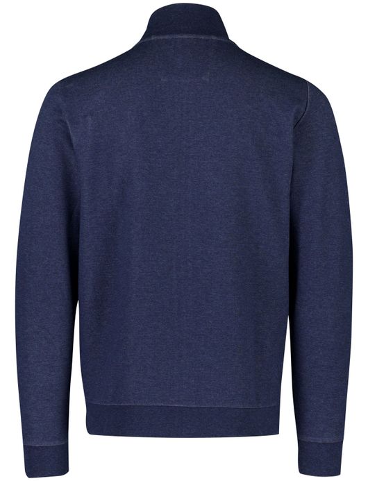 Katoenen sweatvest NZA blauw normale fit