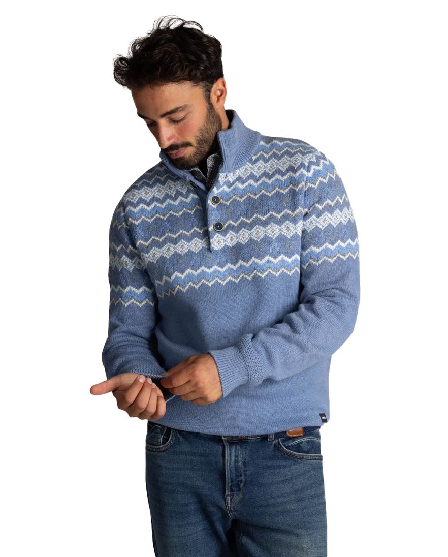 New Zealand trui lichtblauw