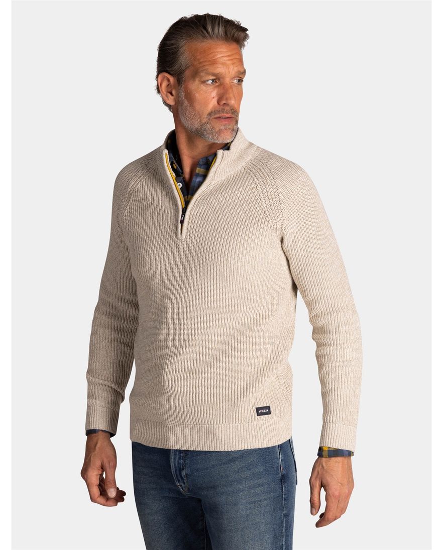 New Zealand trui beige 100% katoen