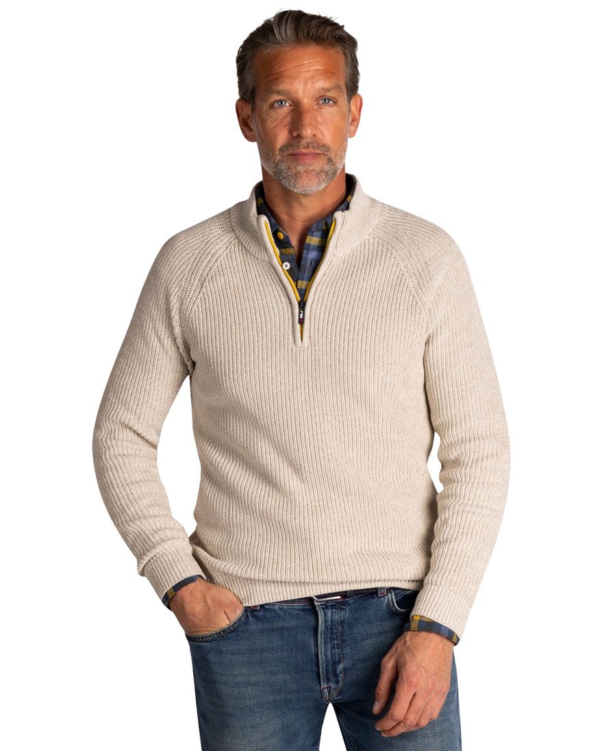 New Zealand trui beige 100% katoen