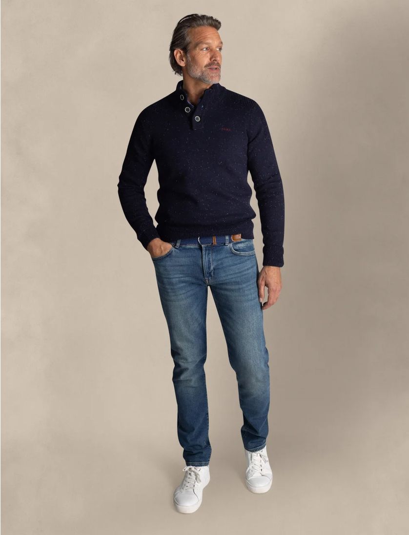 trui New Zealand donkerblauw