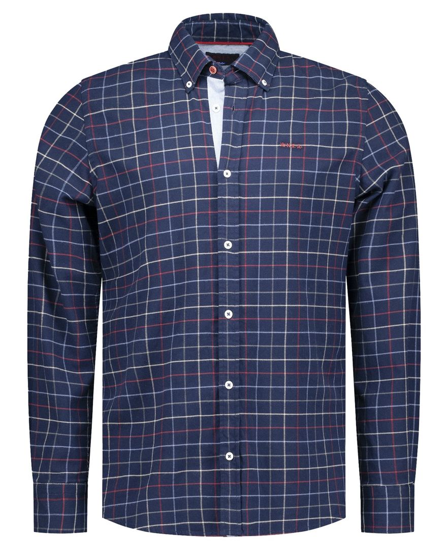 New Zealand casual overhemd donkerblauw Bruce