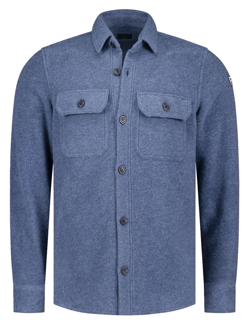 Overshirt New Zealand blauw gemêleerd Jamir