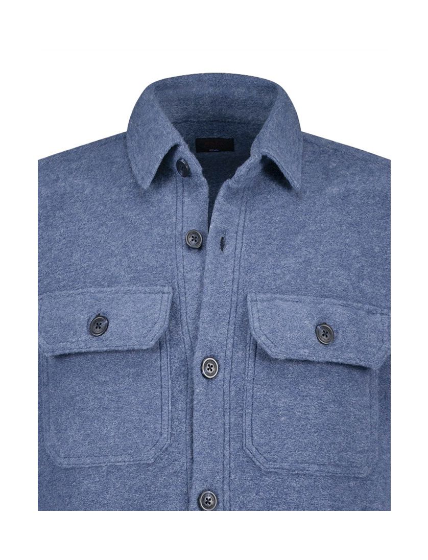 Overshirt New Zealand blauw gemêleerd Jamir