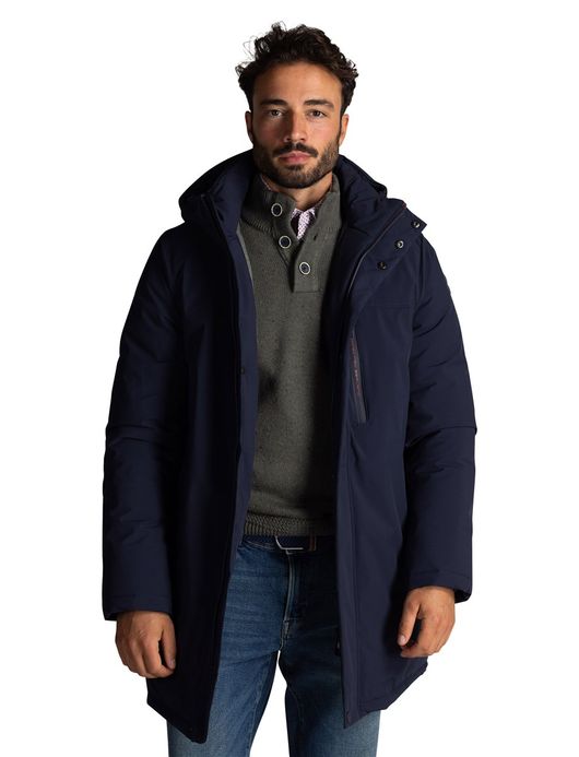 NZA jas donkerblauw half lang