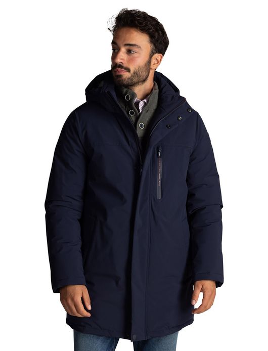 NZA jas donkerblauw half lang