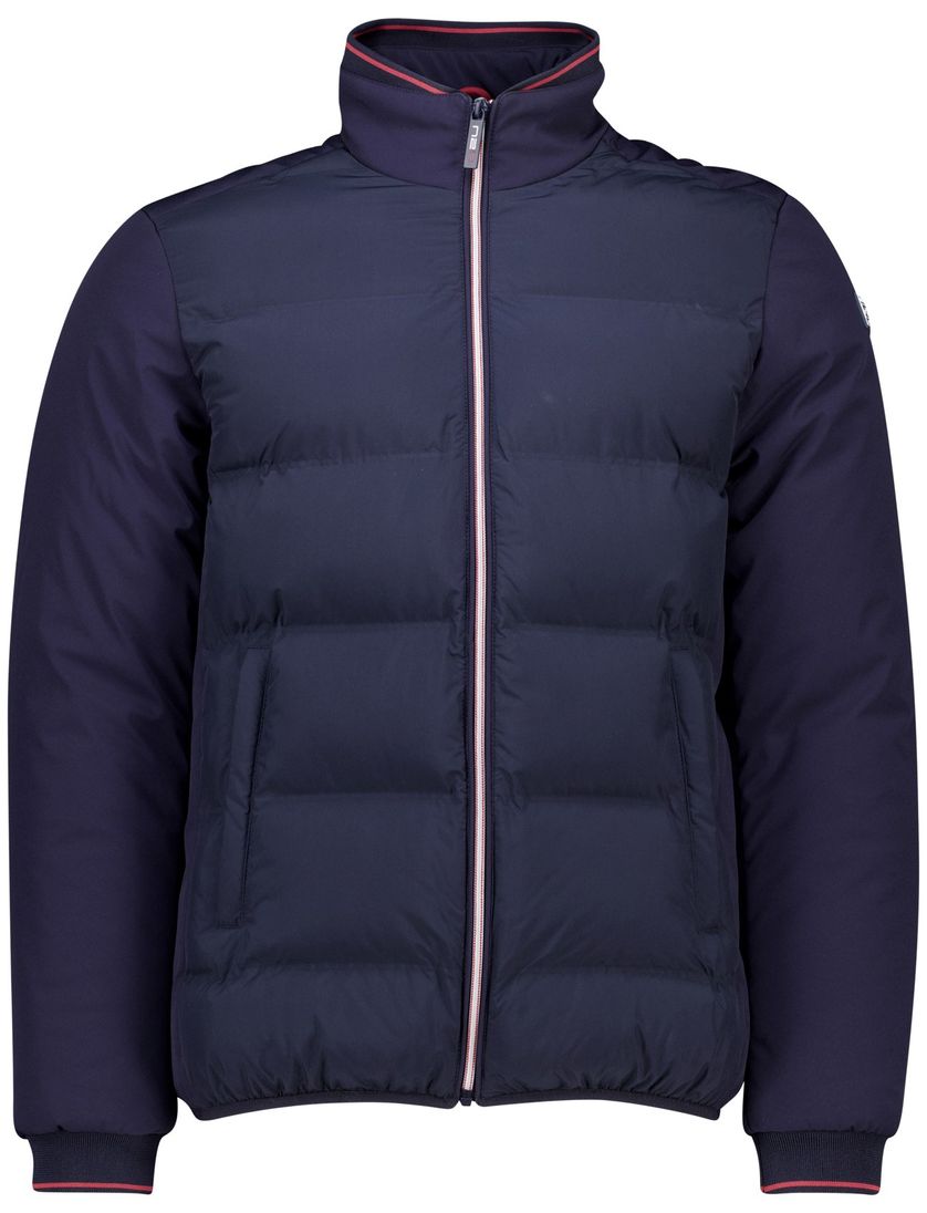 effen donkerblauwe puffer jas NZA