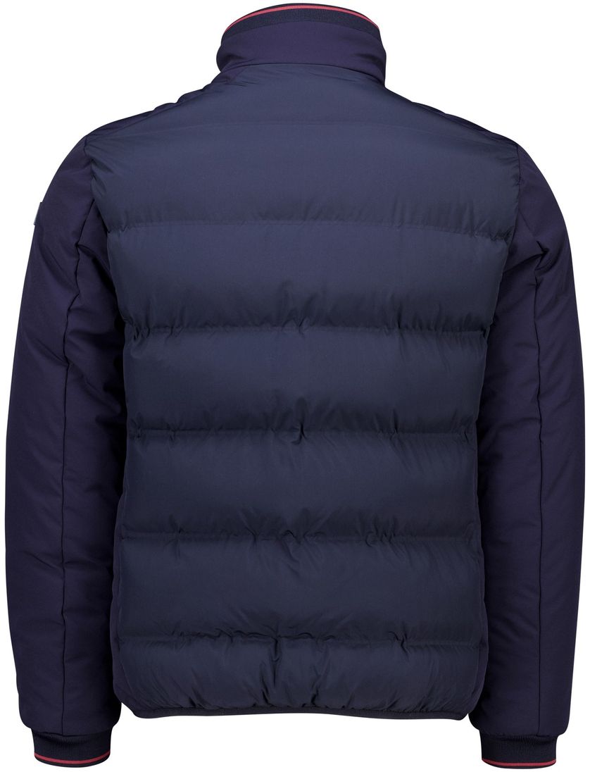 effen donkerblauwe puffer jas NZA