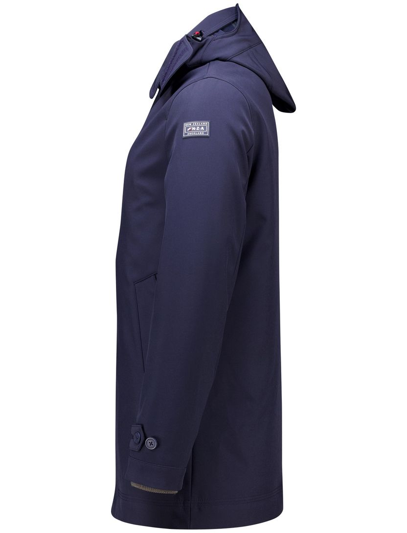 New Zealand winterjas normale fit waterafstotend donkerblauw