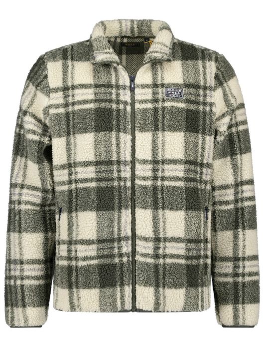 NZA vest groen geruit fleece