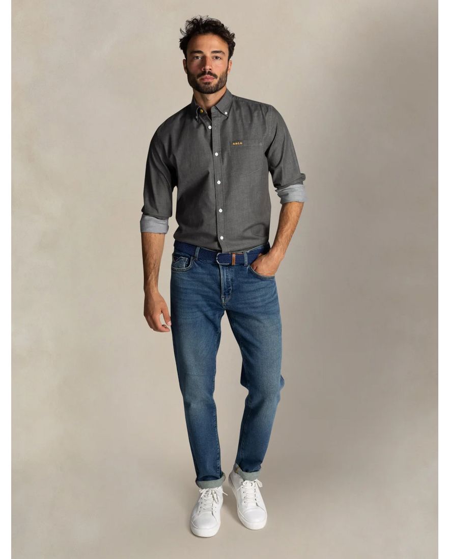 New Zealand casual overhemd groen