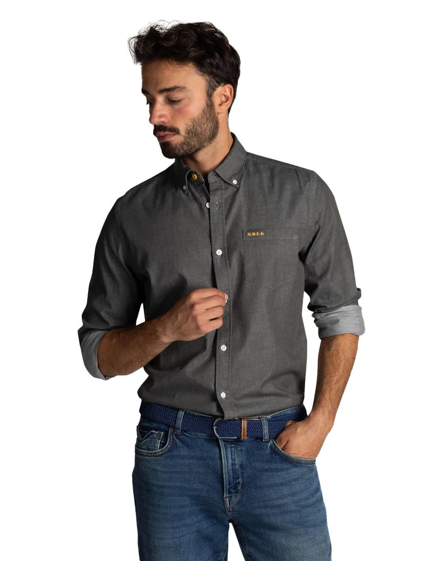 casual overhemd New Zealand groen