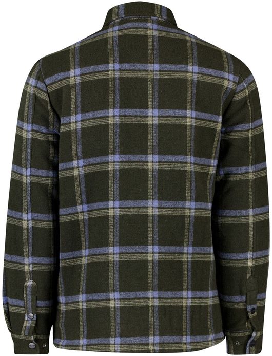 NZA overshirt groen geruit dubbele borstzak