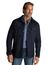 NZA overshirt navy gemêleerd regular fit wol