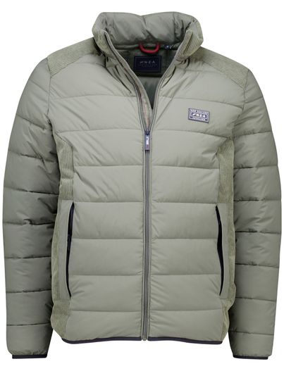 New Zealand New Zealand winterjas groen gewatteerd normale fit waterafstotend