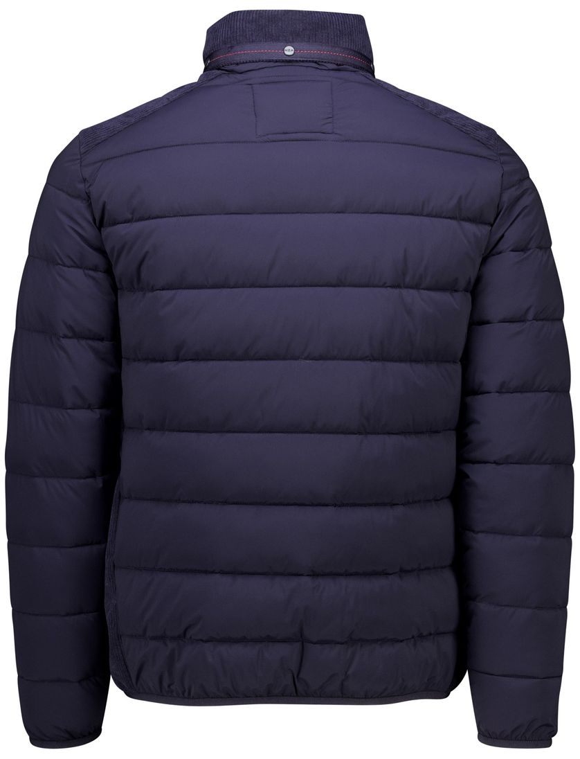 New Zealand effen donkerblauw normale fit gewatteerd