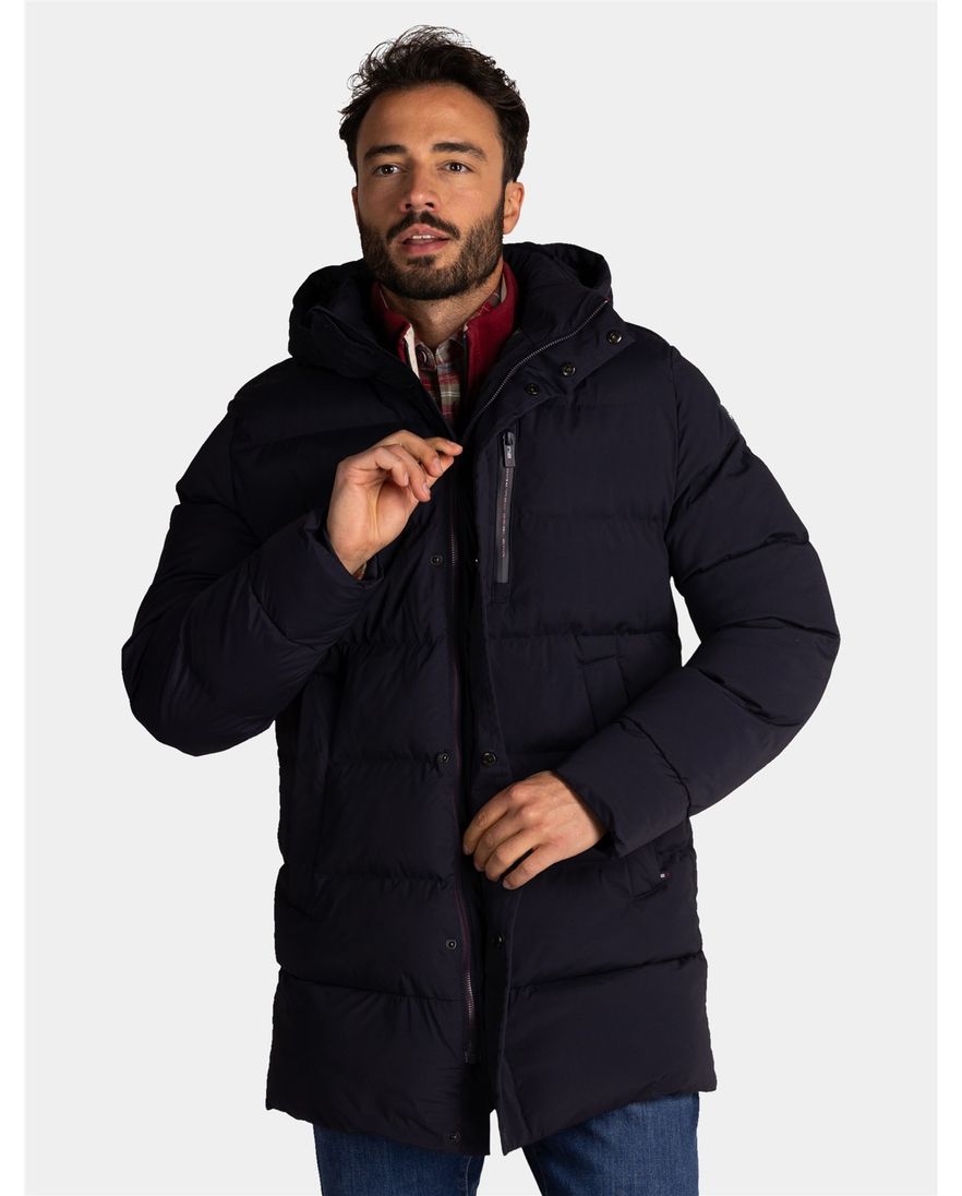 New Zealand winterjas donkerblauw gewatteerd