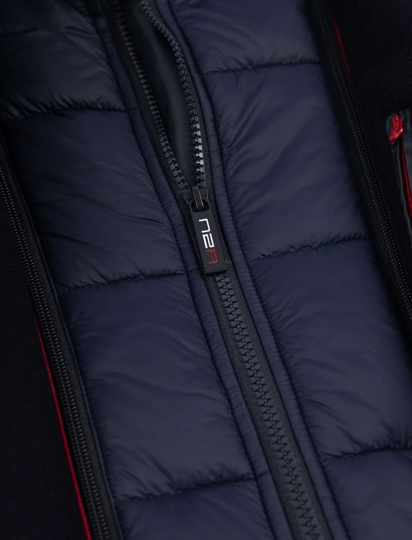 New Zealand mantel jas effen wol donkerblauw