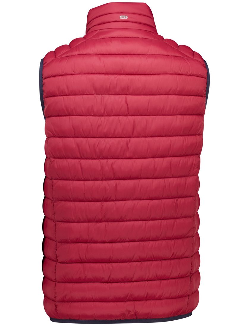 New Zealand effen rood bodywarmer normale fit
