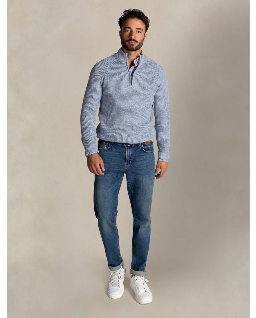 New Zealand trui lichtblauw