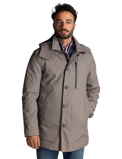 New Zealand Winterjas New Zealand beige met capuchon